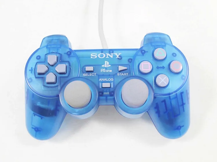 Official PSone DualShock Controller | Clear Blue