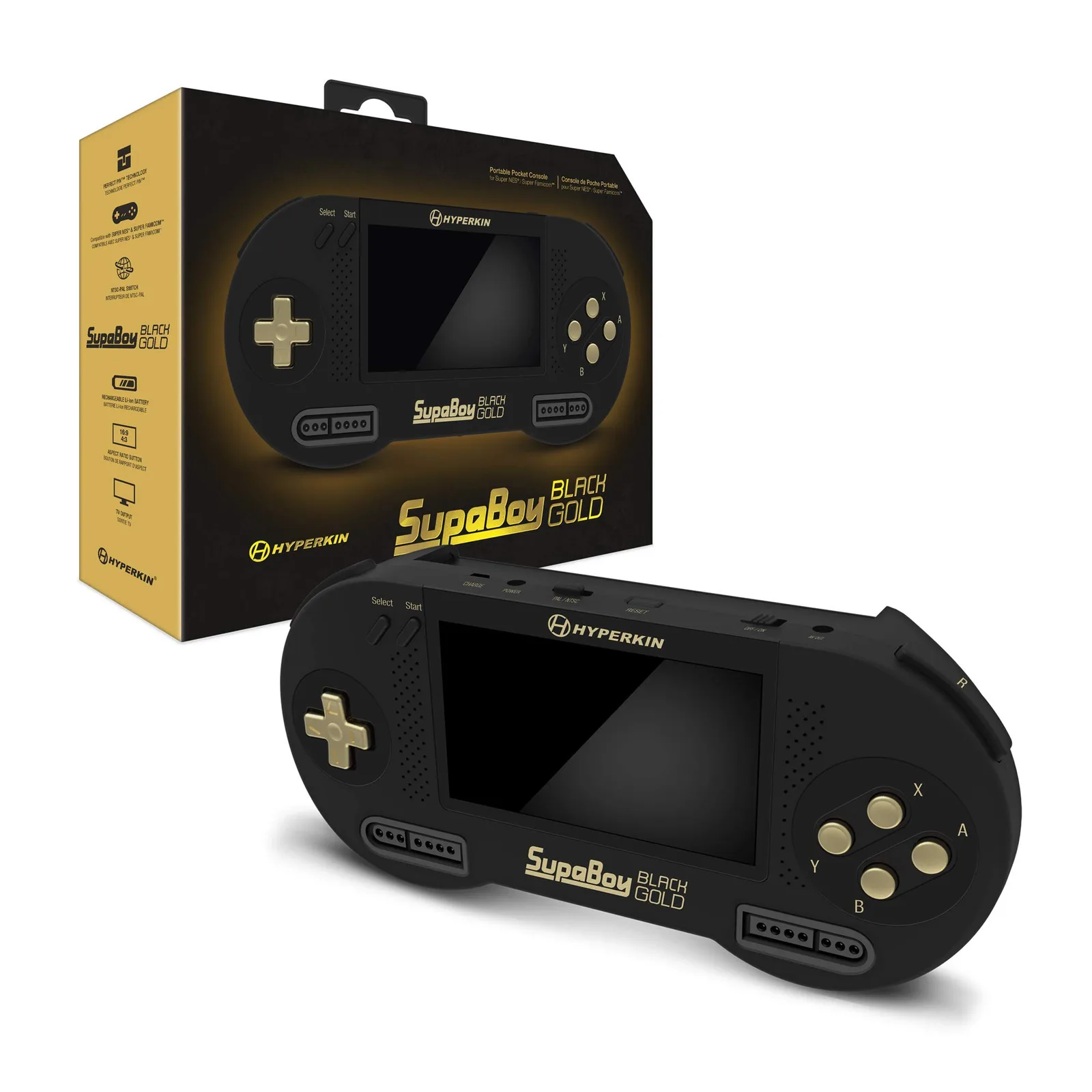 Console System | Hyperkin SupaBoy Black/Gold
