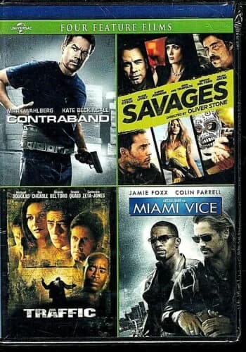 Action 4-Movie Series: Contraband (2012) / Savages (2012) / Traffic / Miami Vice