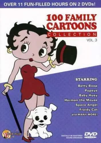 100 Family Cartoons Collection, Vol. 3: Popeye / Betty Boop / Baby Huey / Fraidy Cat / Herman The Mouse / ...