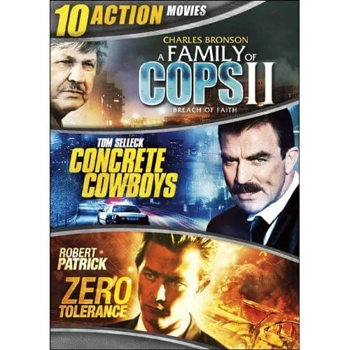 10-Movie Action Collection: Wrong Road / Zero Tolerance / Gunshy / The Rapture / Breach Of Faith: A Family Of Cops II / ...