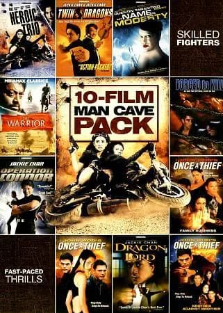 10-Movie Man Cave Action & Martial Arts Pack: My Name Is Modesty / The Heroic Trio / Once A Thief / ...