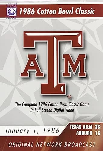 1986 Cotton Bowl Classic: Texas A&M Vs. Auburn