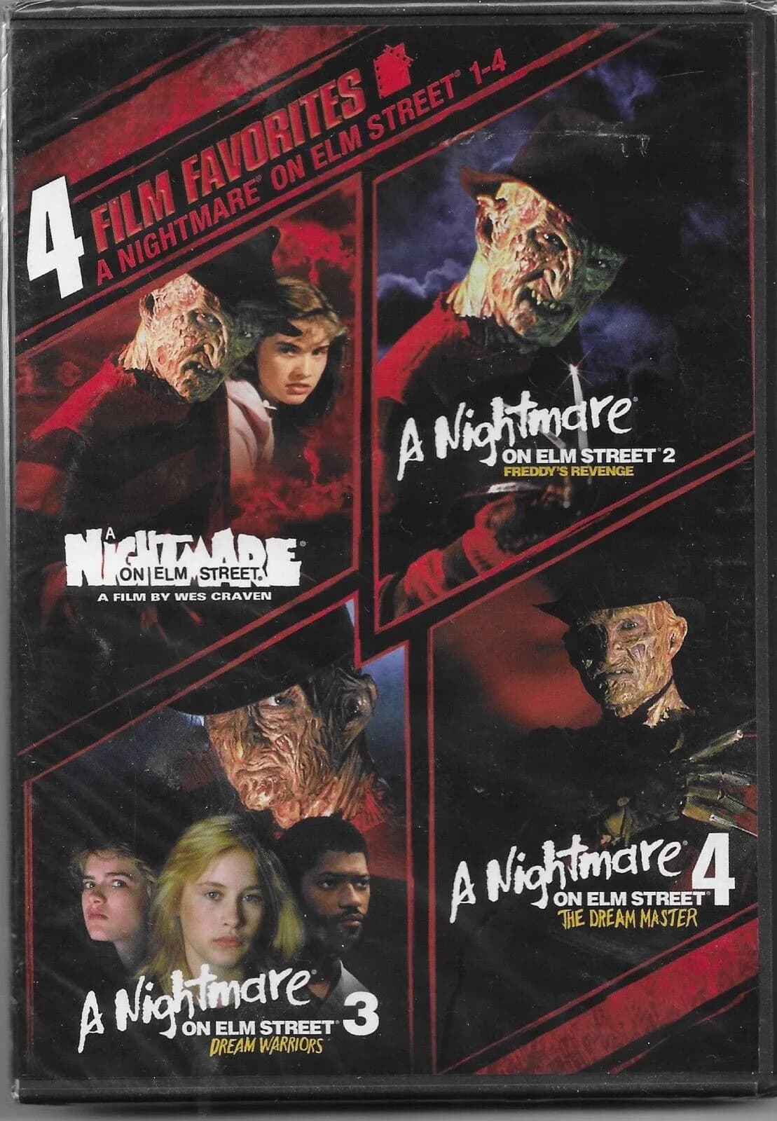 4 Film Favorites: Nightmare On Elm Street 1 - 4: Nightmare On Elm Street/ Freddy's Revenge / Dream Warriors / ...