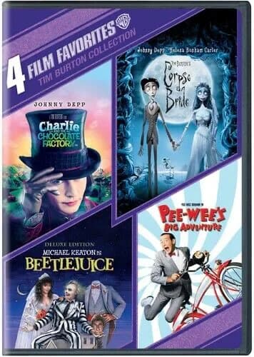 4 Film Favorites: Tim Burton Collection: Charlie And The Chocolate Factory / Corpse Bride / Beetlejuice / ...