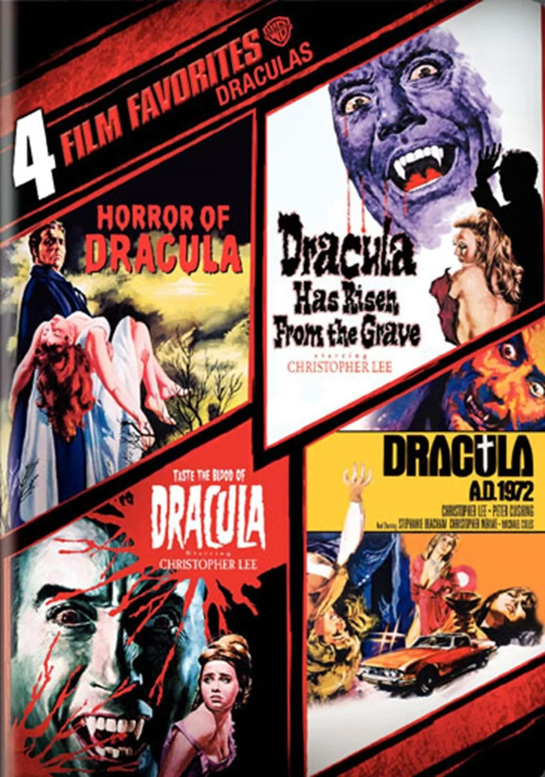 4 Film Favorites: Draculas: Horror Of Dracula / Dracula Has Risen From The Grave / Taste The Blood Of Dracula / ...