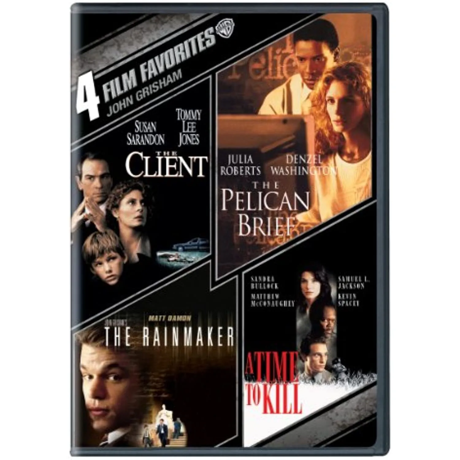4 Film Favorites: John Grisham: The Client / The Pelican Brief / The Rainmaker / A Time To Kill (1996)
