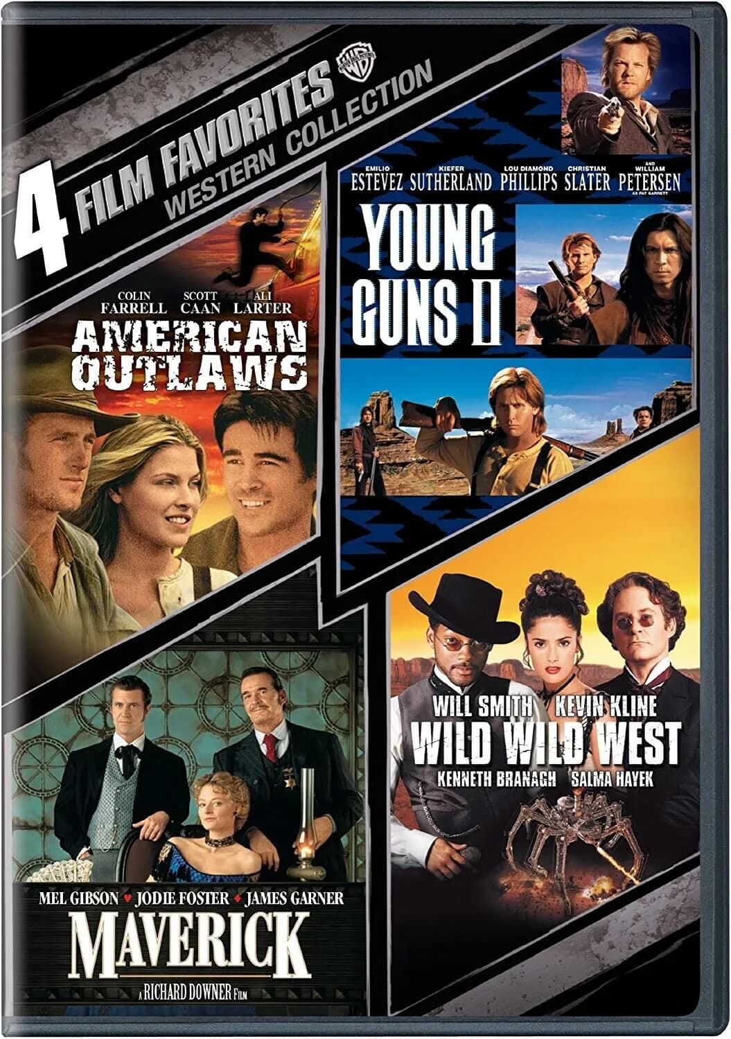 4 Film Favorites: Western Collection: American Outlaws / Young Guns II / Maverick / Wild Wild West
