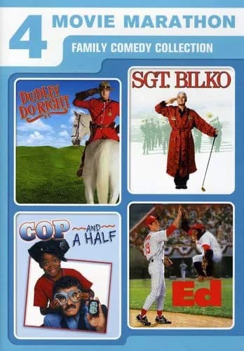 4 Movie Marathon: Family Comedy Collection: Dudley Do-Right / Sgt. Bilko / Cop And A Half / Ed