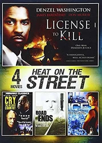 4-Movie Heat On The Street, Vol. 2: License To Kill / Cry, The Beloved Country / Ice / Road Ends