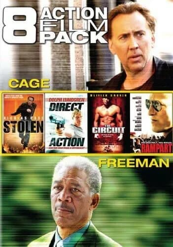 8 Action Film Pack: Stolen (2012) / Direct Action / Circuit / Rampart / Wake Of Death / Contract / Avenging Angelo / ...