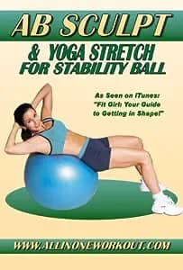 Ab Sculpt & Yoga Stretch For Stability Fitness Ball