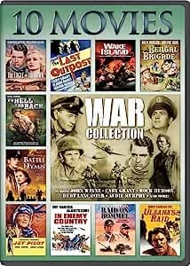 War: 10-Movie Collection: The Eagle And The Hawk / The Last Outpost / Wake Island / Bengal Brigade / To Hell And Back / ...