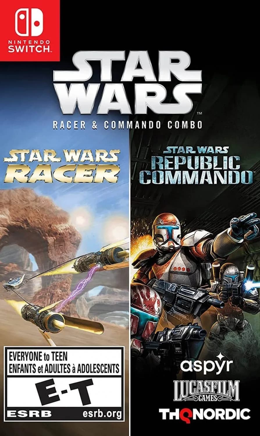 Star Wars Racer and Commando Combo