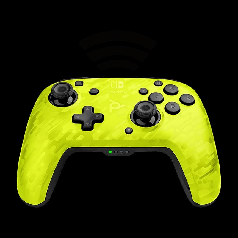 PDP Faceoff Wireless Deluxe Controller Yellow Camo