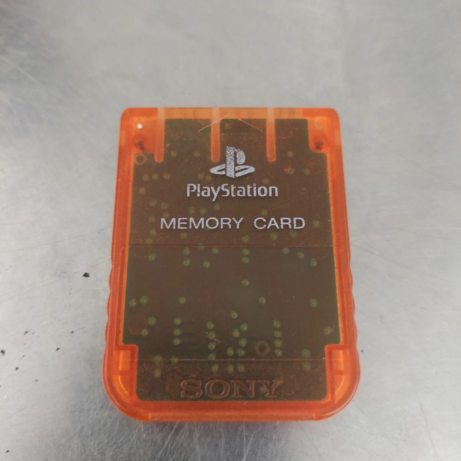Memory Card PS1 Official Orange