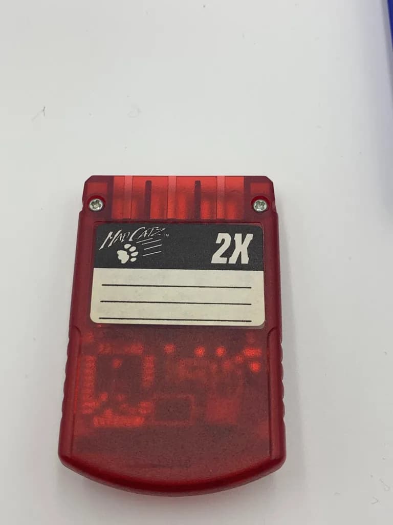 Memory Card PS1 Mad Catz 2x Red