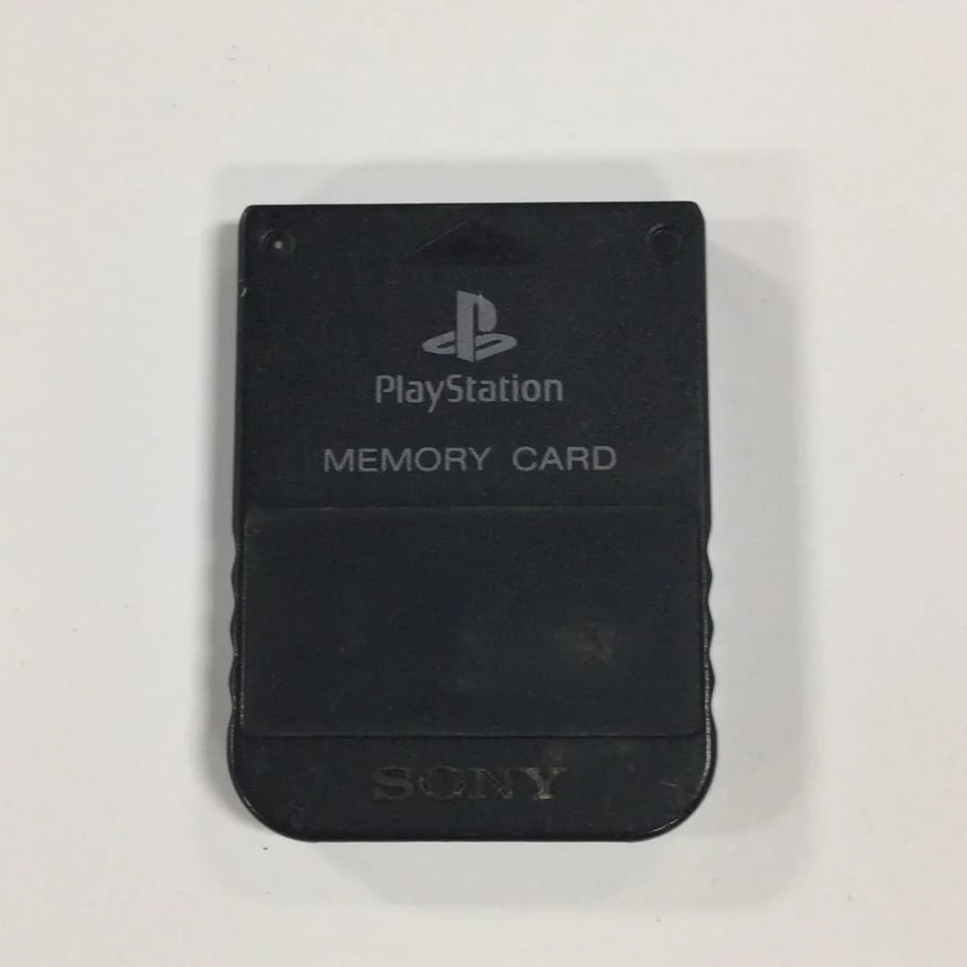 Memory Card PS1 Official Charcoal Gray