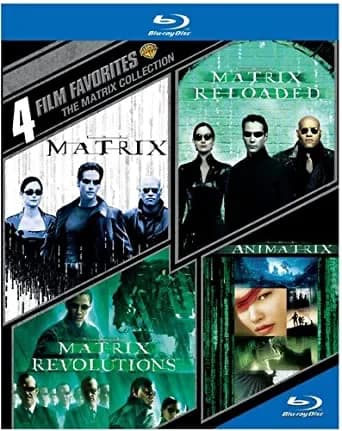 4 Film Favorites: The Matrix Collection: The Matrix / The Matrix Reloaded / The Matrix Revolutions / Animatrix