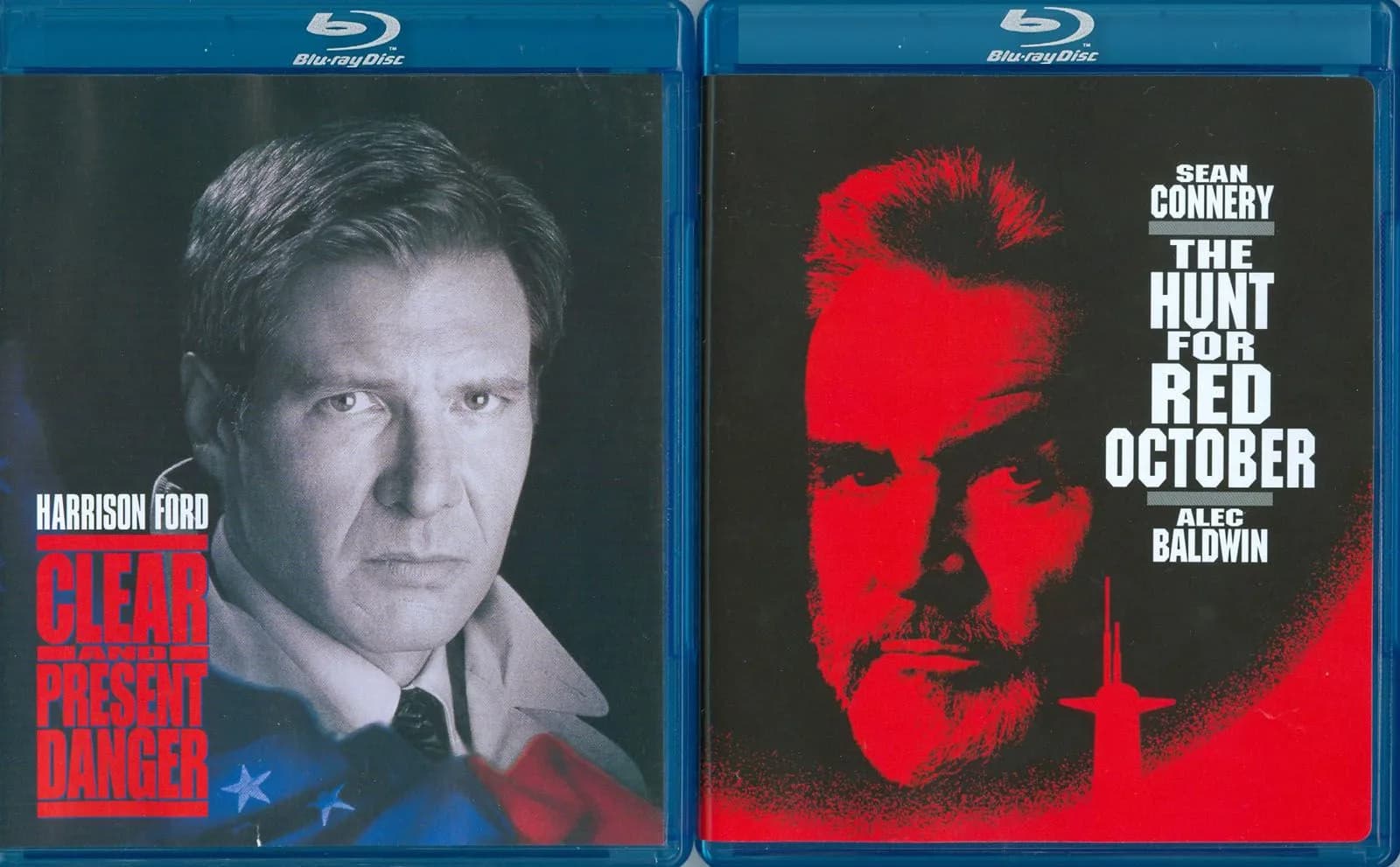 Clear And Present Danger (Blu-ray) / Hunt For Red October (Blu-ray) (1994, 1990)