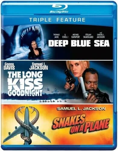 Deep Blue Sea (1999/ Blu-ray) / The Long Kiss Goodnight / Snakes On A Plane (Blu-ray)