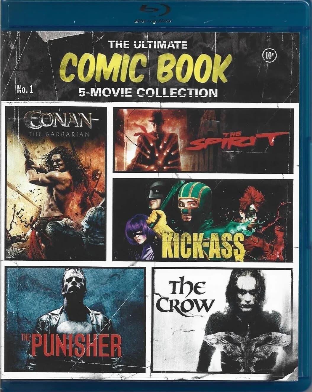 Ultimate Comic Book Collection (Blu-ray): Conan The Barbarian (2011) / The Spirit / Kick-Ass / The Punisher / The Crow