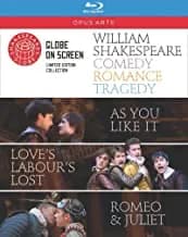 William Shakespeare: Comedy, Romance, Tragedy: As You Like It / Love's Labour's Lost / Romeo And Juliet