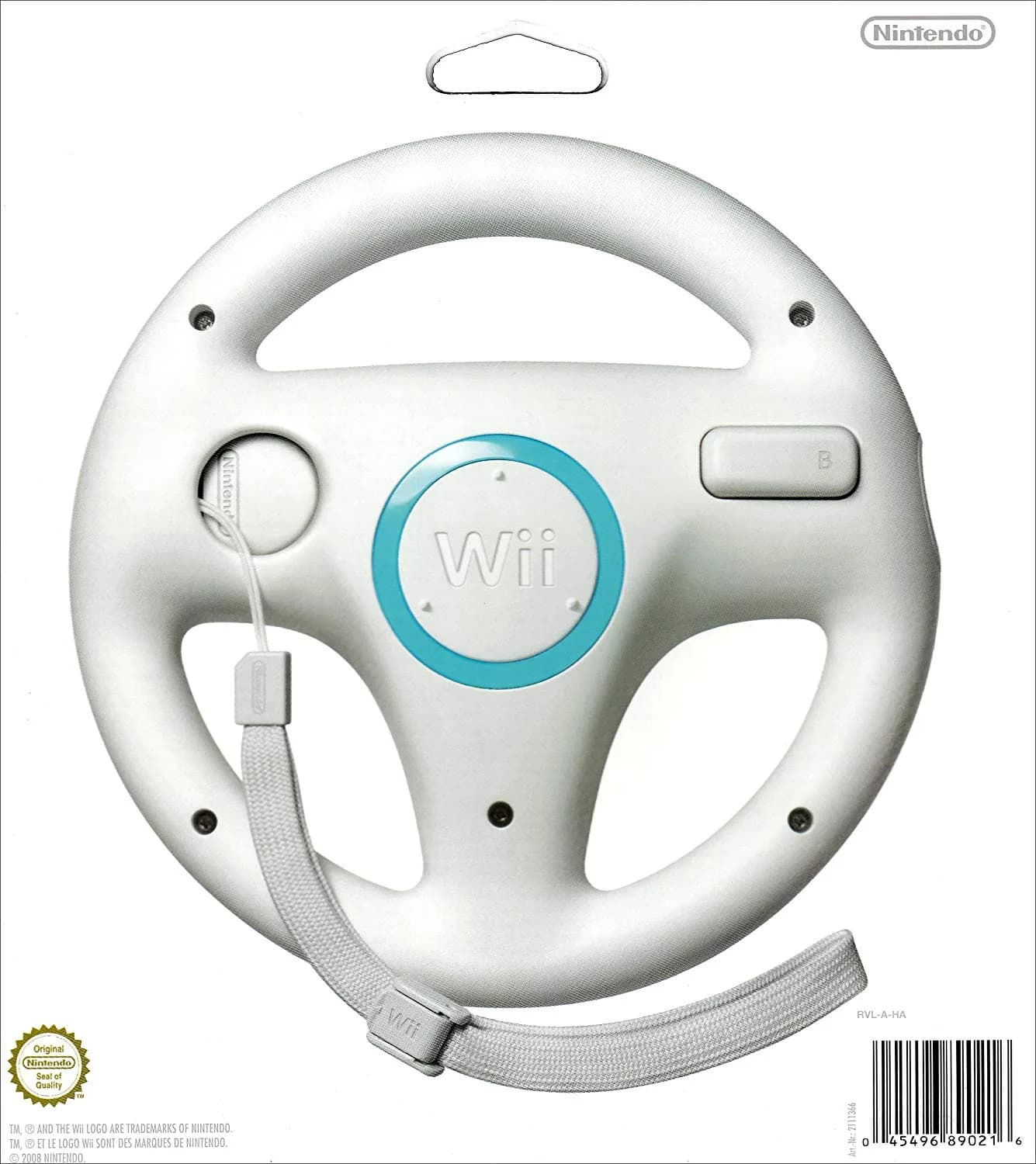 Official Plastic Racing Wheel White