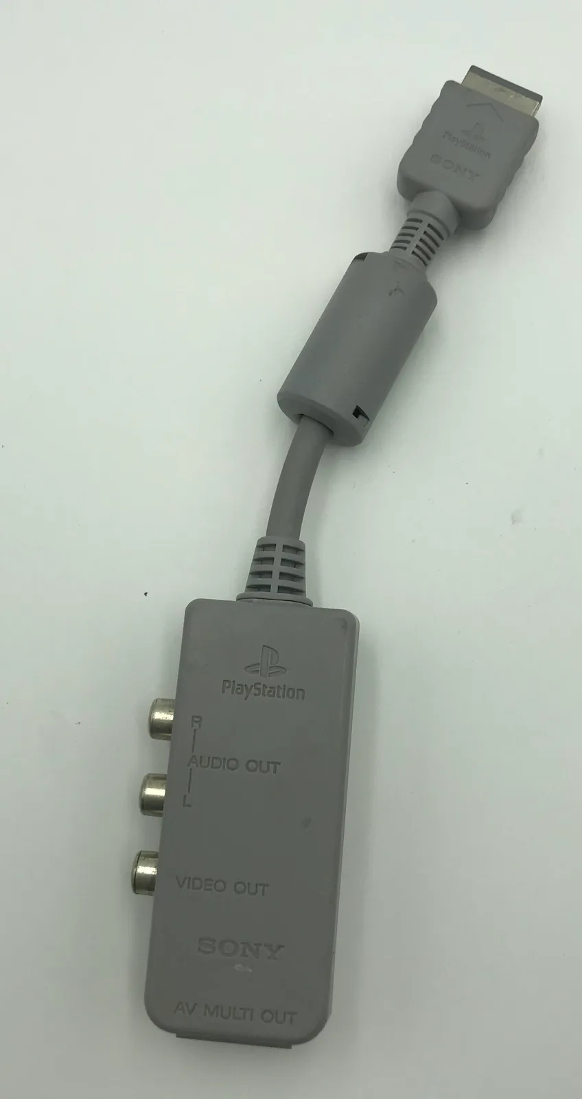 AV Adapter Sony PS1 Multi AV Out Grey