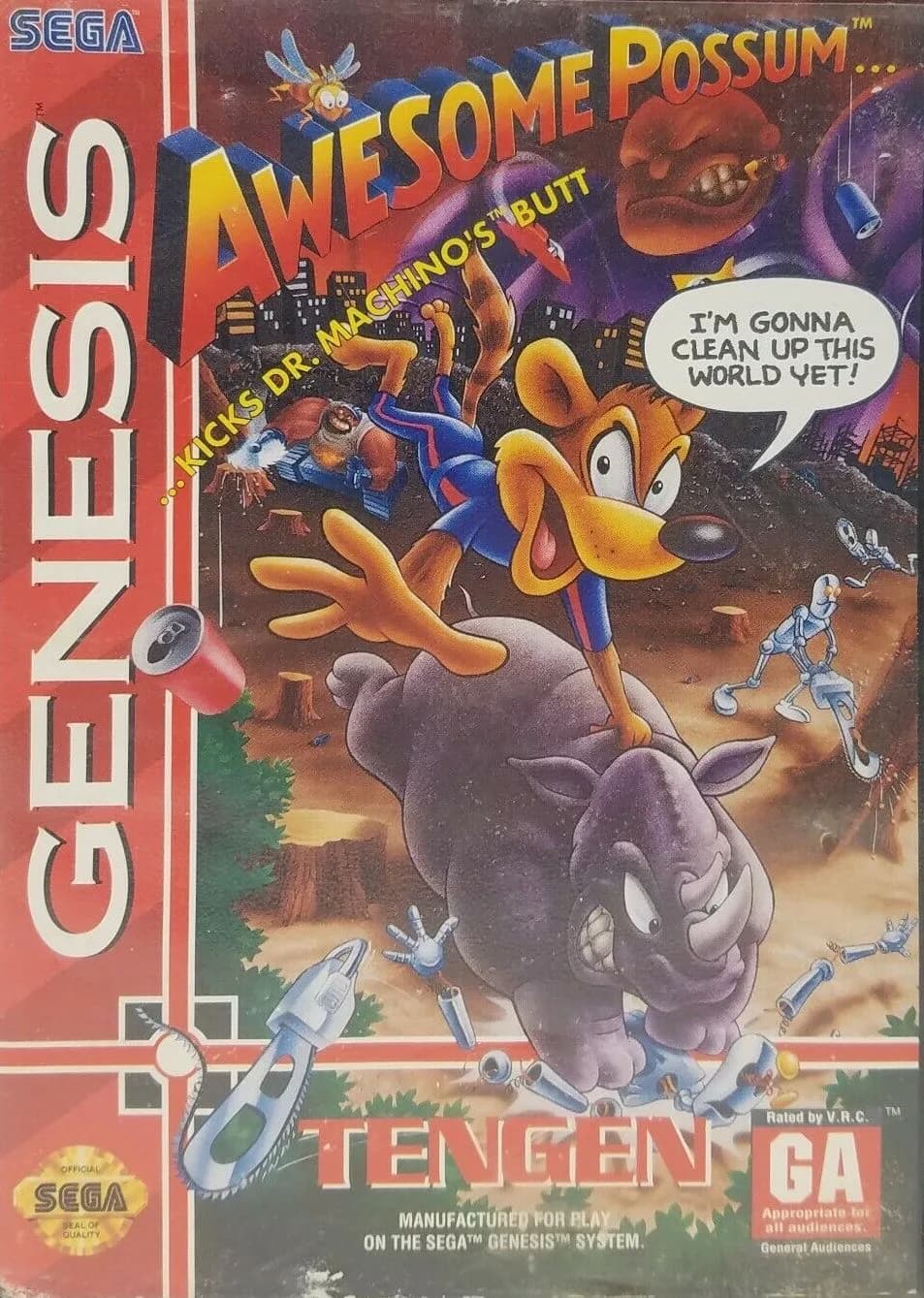 Awesome Possum Kicks Dr. Machinos Butt