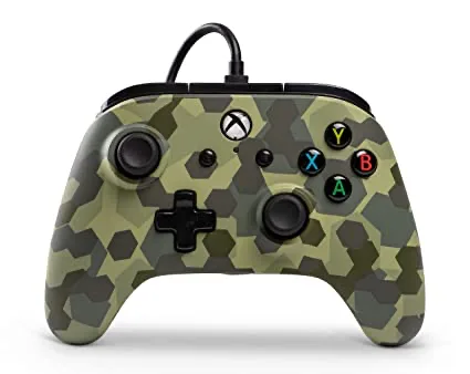 Power A Enhanced Wired Controller Deep Jungle Camo
